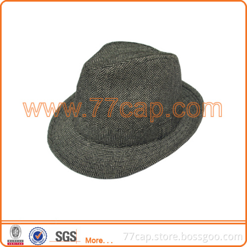 2014 Top Sales Billycock Herringbone Bulk Bowler Hat For Sale Manufactor